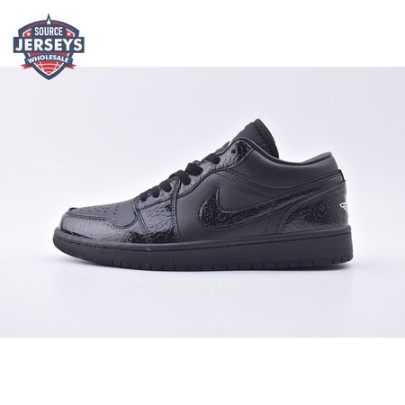 Jordan 1 Low SE Patent Elephant Black HJ7743-010 Unisex