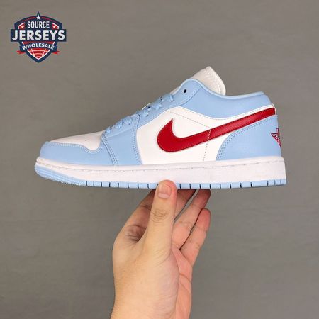 Jordan 1 Low Blue Whisper Dune Red DC0774-164 Unisex