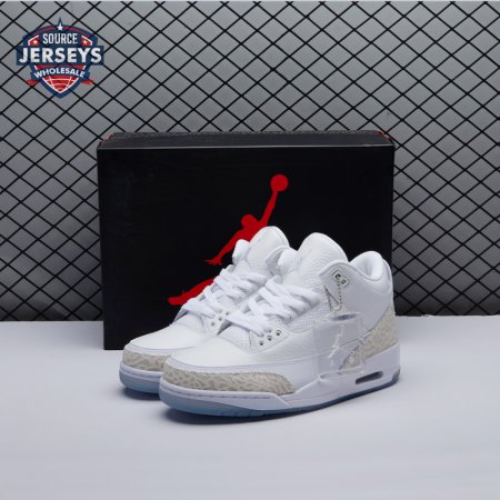 Jordan 3 Retro Pure White 136064-111 Unisex