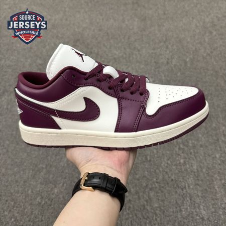 Jordan 1 Low Bordeaux DC0774-161 Unisex