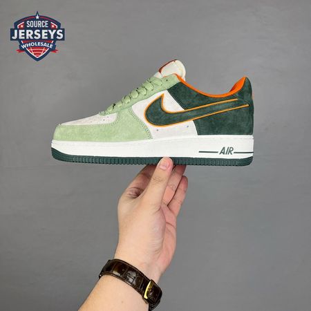 Nike Air Force 1 '07 Low Dark Green White Orange LF8989-777 Unisex