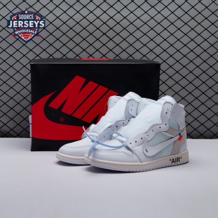 Off-White x Air Jordan 1 Retro High OG BG 'White' 2018 Unisex