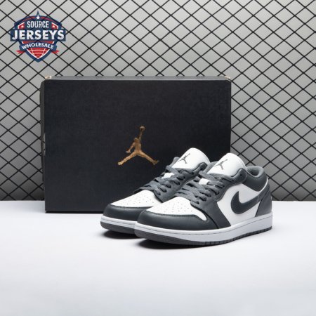 Jordan 1 Low Grey White 553558-044 Unisex