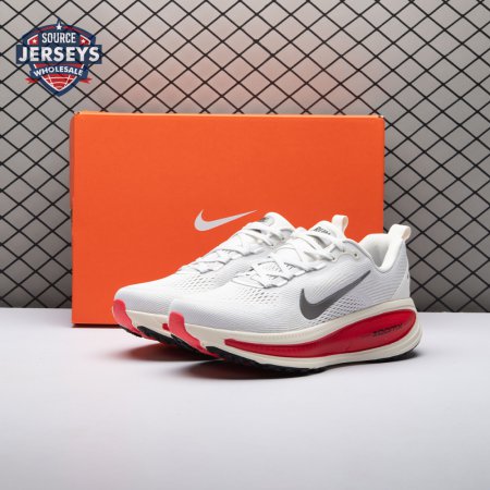 Nike Vomero 18 Platinum Tint Siren Red Light Smoke Grey Metallic Pewter HM6803-001 Unisex