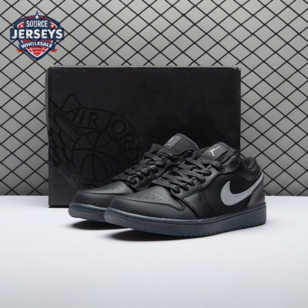 Jordan 1 Low Black White Dark Smoke Grey HV5968-001 Unisex