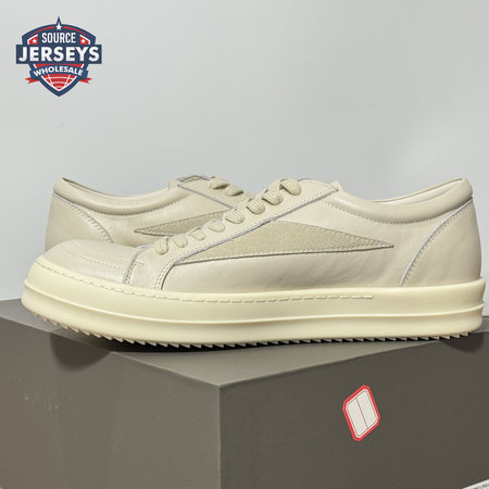 Rick Owens Vans Low-Top Chamois Leather White