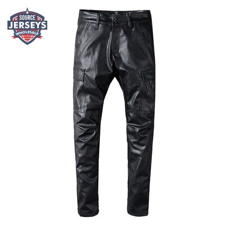 Amiri Leather Pants Jeans Black