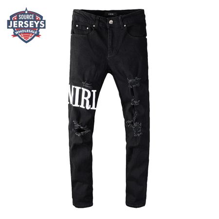 Amiri Logo Jeans Black