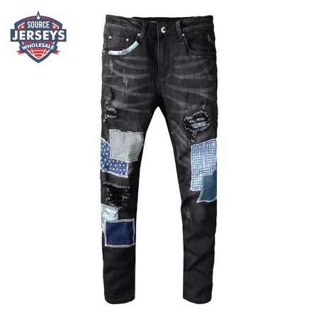 Amiri Patch Jeans Black/Blue