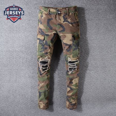 Amiri Rip Jeans Camo