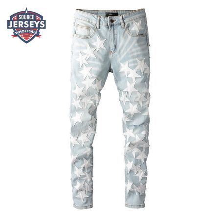 Amiri Stars Jeans White