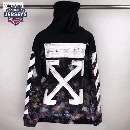 Off White Galaxy Brushed Hoodie