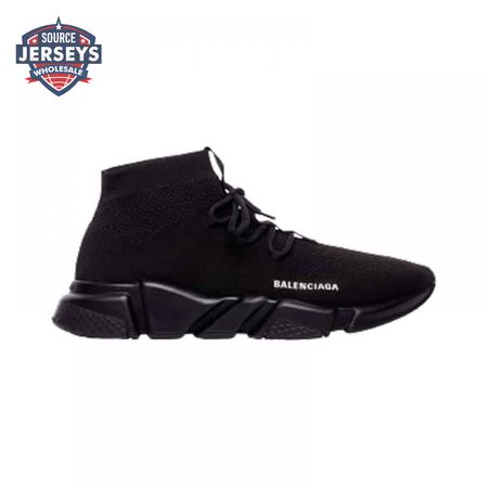 BALENCIAGA MEN'S SPEED LACE-UP SNEAKER IN BLACK - BB163