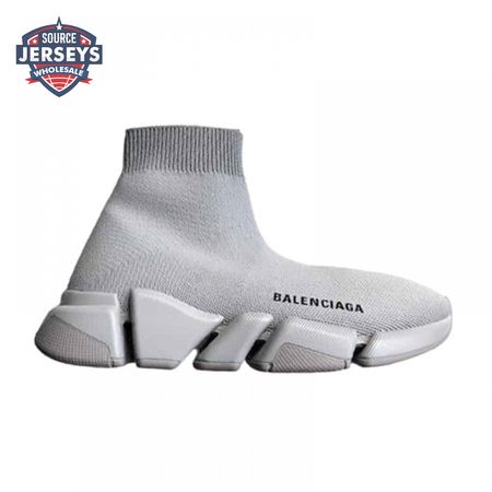 BALENCIAGA SPEED 2.0 SNEAKER IN GREY RECYCLED KNIT - BB142
