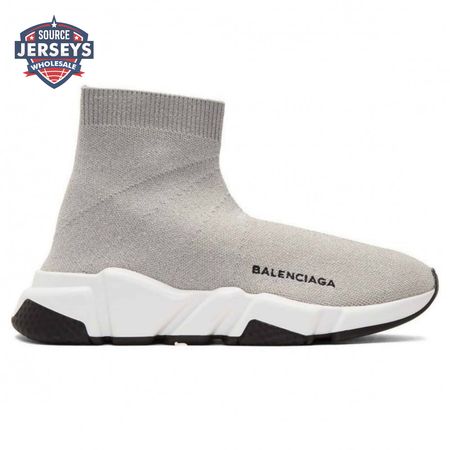 BALENCIAGA SPEED TRAINER METALLIC SILVER LUREX - BB18