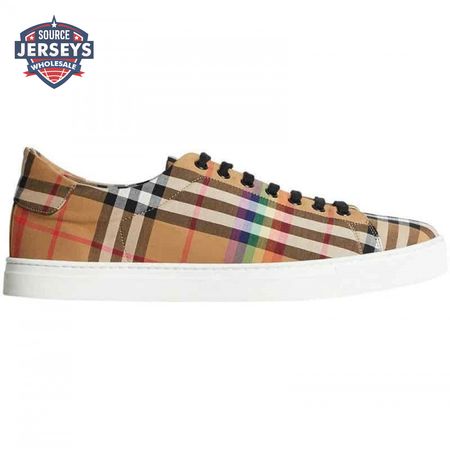 BURBERRY RAINBOW VINTAGE CHECK TRAINERS - BBR15