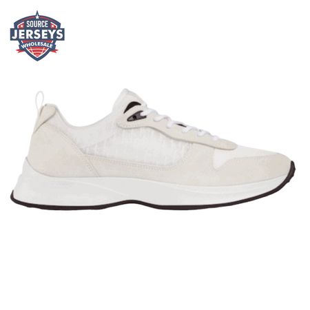 DIOR B25 OBLIQUE WHITE SUEDE RUNNER - CD38