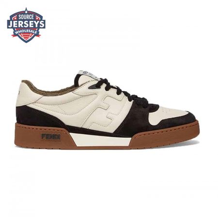 Fendi Match Low-Top Sneakers In Black Suede - FD30