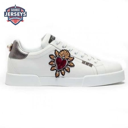 DOLCE & GABBANA SNEAKERS PORTOFINO IN VITELLO NAPPATO CON PATCH - DG23