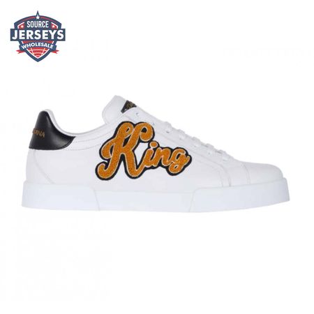DOLCE & GABBANA PORTOFINO SNEAKERS WITH KING 1984 PATCHES - DG26