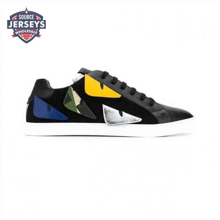 FENDI MONSTER EYES LOW-TOP TRAINERS SNEAKERS - FD05