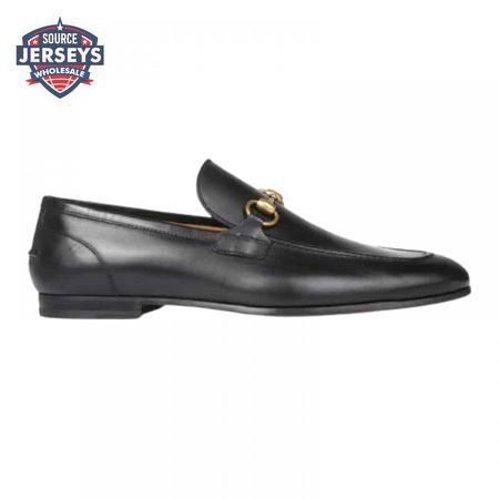 GUCCI JORDAAN LEATHER LOAFER - LDG016