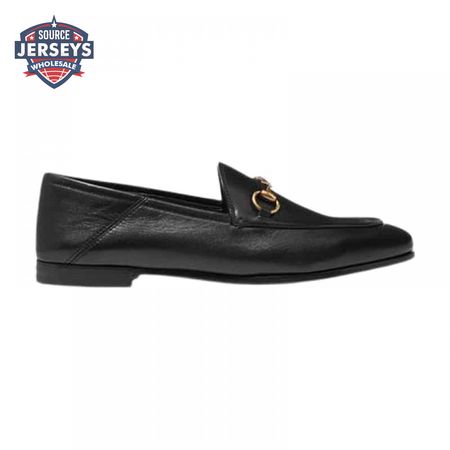 GUCCI BRIXTON HORSEBIT-DETAILED LEATHER COLLAPSIBLE-HEEL LOAFERS - LDG013