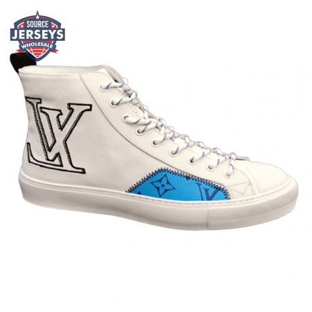tattoo high top white sneaker - 76