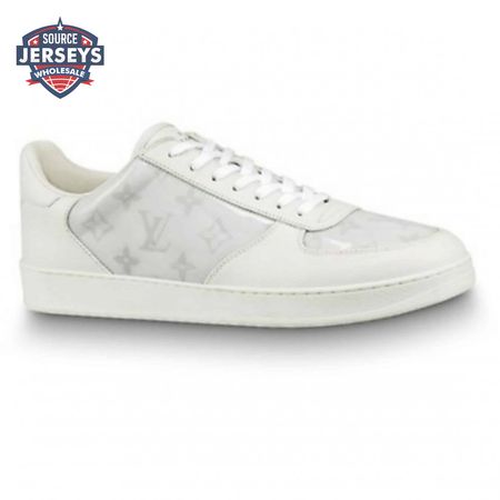 white monogram transparent rivoli sneaker - 40