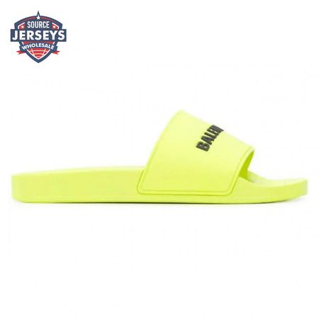 BALENCIAGA RUBBER LOGO POOL SLIDE SANDALS - BBS2